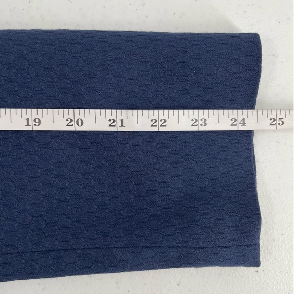 Tahari ASL Hook Eye Closure Navy Jacquard Long Sleeve Office Career Wear Jacket - Picture 11 of 11